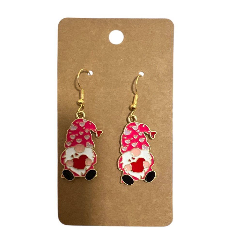 NEW! Valentine’s Day Gnome Earrings